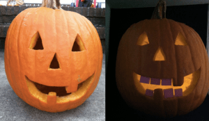 Pre and post Pumpkin Tooth Replacement